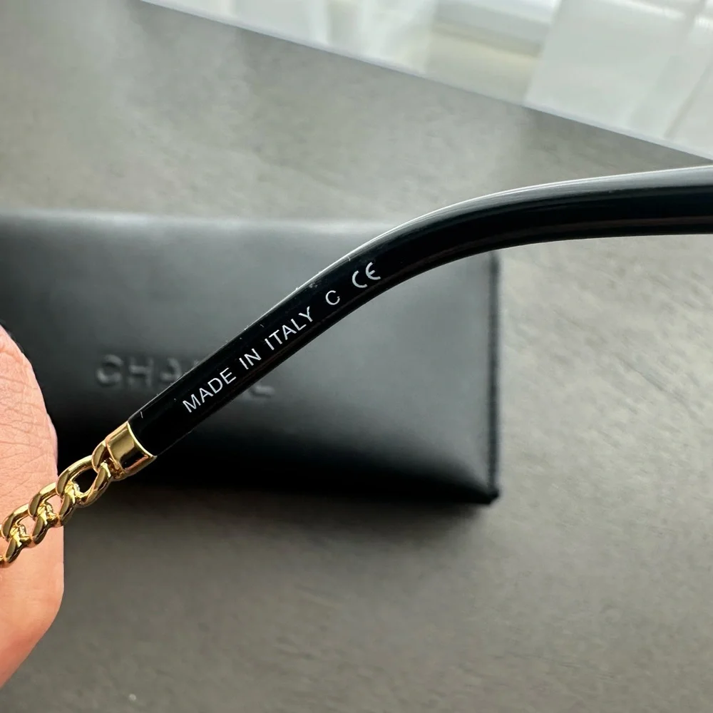 Chanel Round Eye Glasses with Gold Frame - Picture 6 of 7
